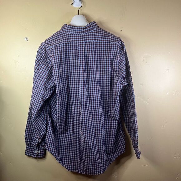 Brooks Brothers Mens Regent Size XL Button Down Preppy Cotton Burgundy Blue Soft - Picture 8 of 9